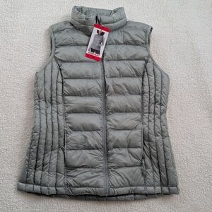 NWT 32 degrees Heat Puffer Vest In Soft Smoke Gray